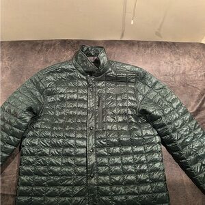 The North Face Men's Puffer Thermoball Button Jacket - Forest Green